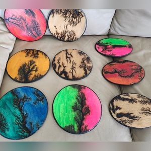 Very Unique GIFTS! Electric Art -- Round and Oval, many colors.